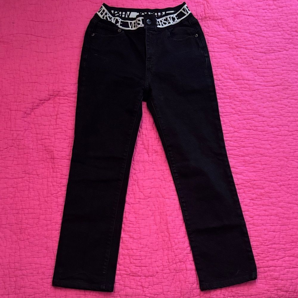 Versace Versus Black Straight Leg Women's Jeans, size 26